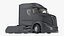 Aerodynamischer Supertruck der nächsten Generation in Schwarz für Maya