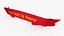 Winner Award Banner Red 3D model