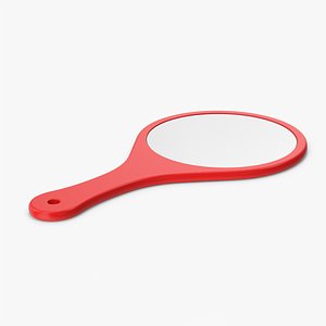 Red Hand Mirror 3D model