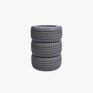Stacked Tire Pen Holder Automotive Desk Organizer STL File 3D Printable File