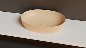 Elegance Circle Eci 60 Counter Washbasin 3D