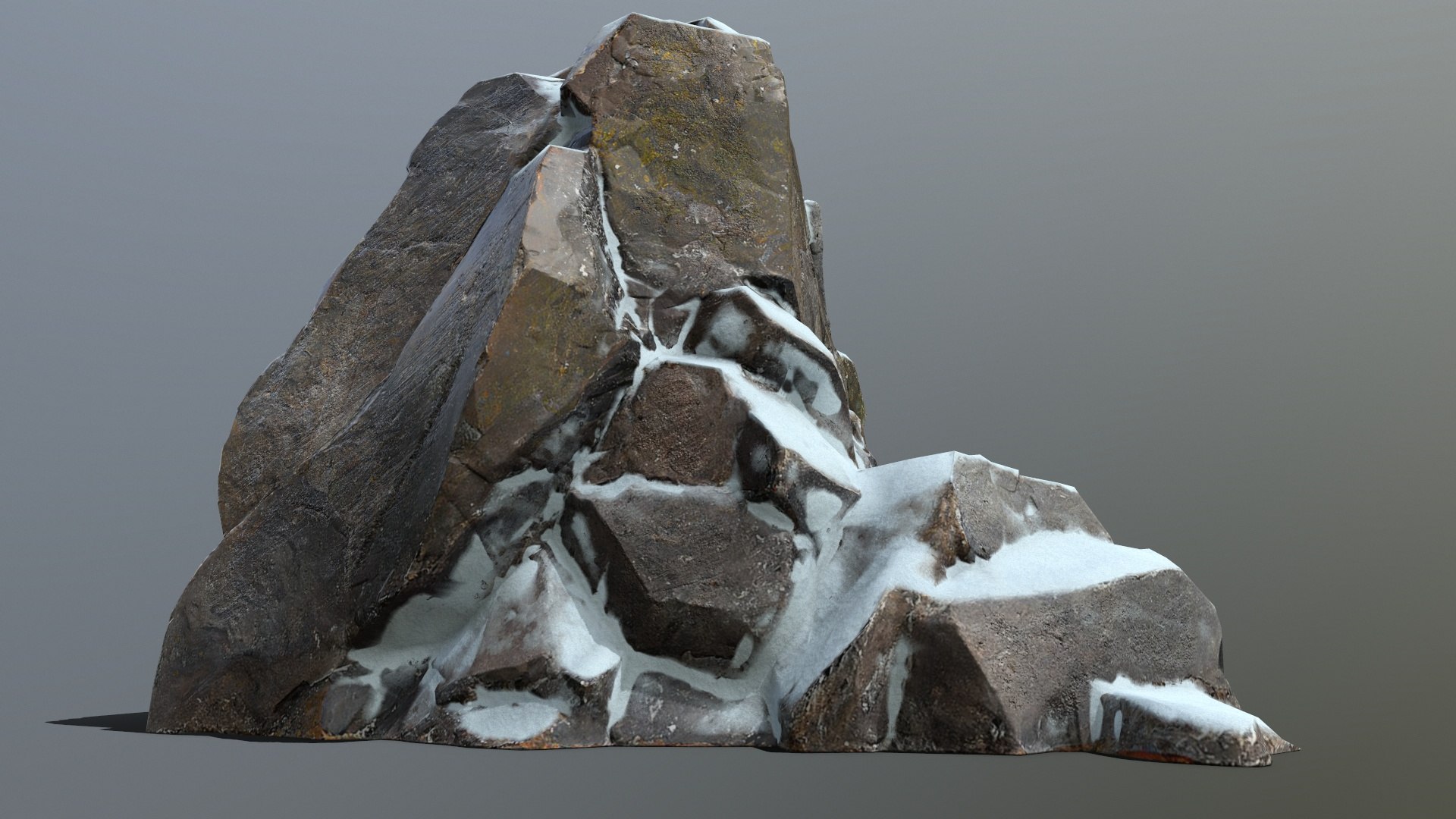 3D Snow Rocks Model - TurboSquid 2326494