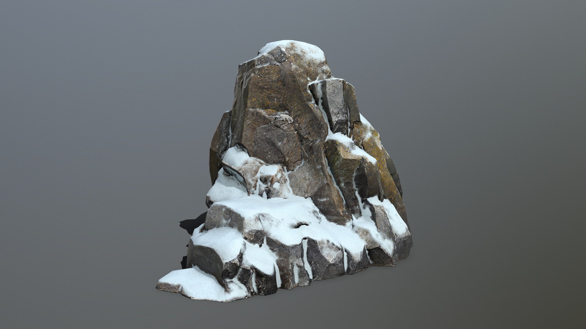 3D Snow Rocks Model - TurboSquid 2326494
