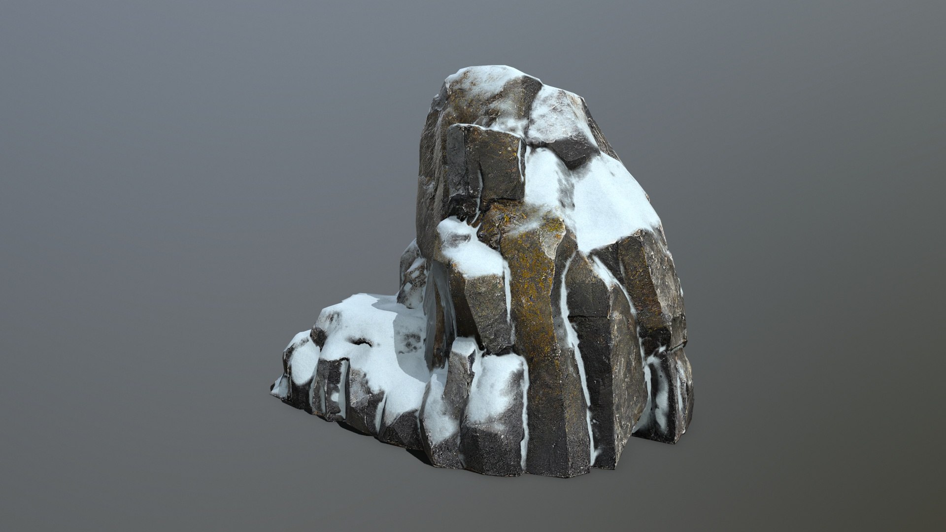 3D Snow Rocks Model - TurboSquid 2326494