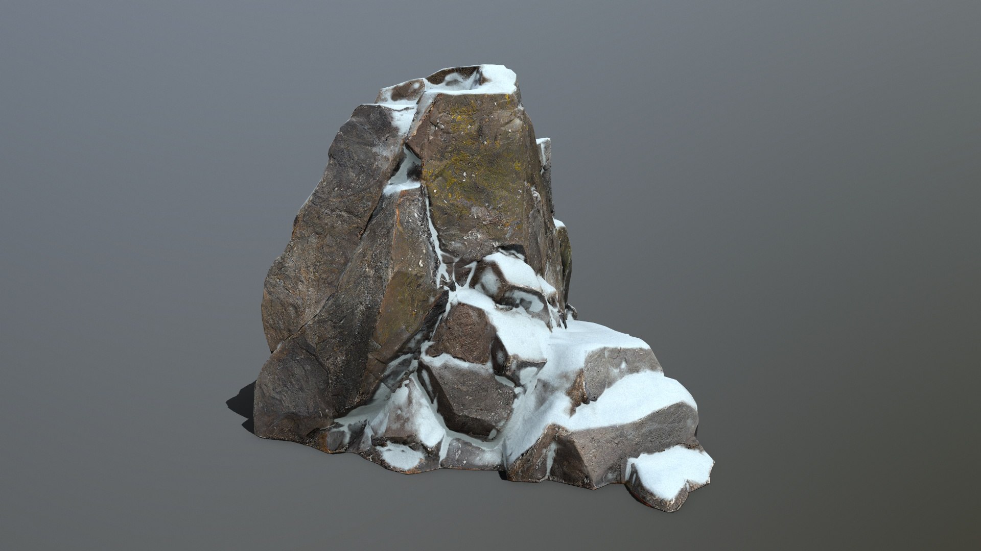 3D Snow Rocks Model - TurboSquid 2326494