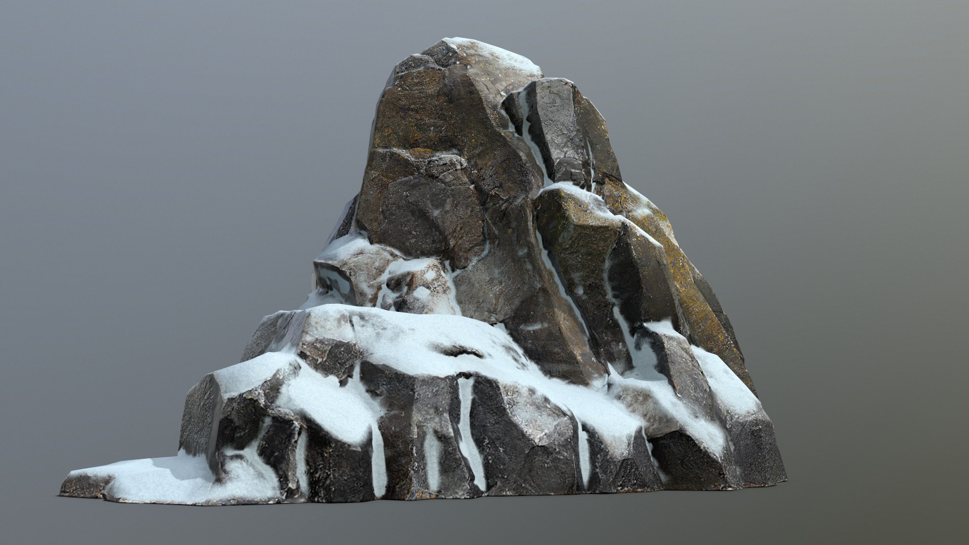 3D Snow Rocks Model - TurboSquid 2326494
