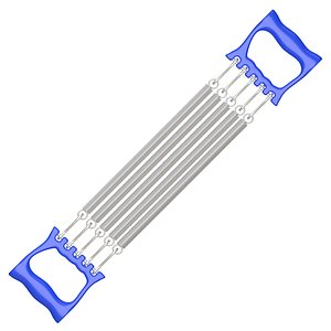 Spring Chest Expander Blue 3D