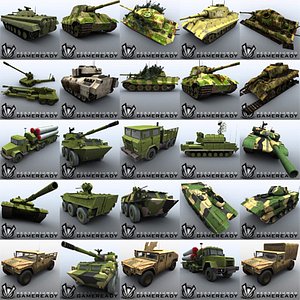 3d 3ds ready military vehicles
