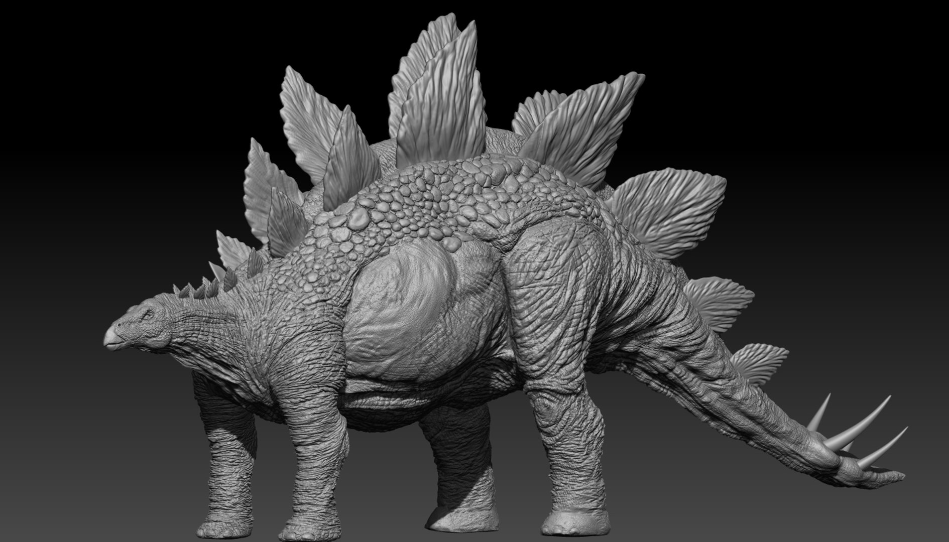 Stegosaurus rigged stego 3D model - TurboSquid 1310852