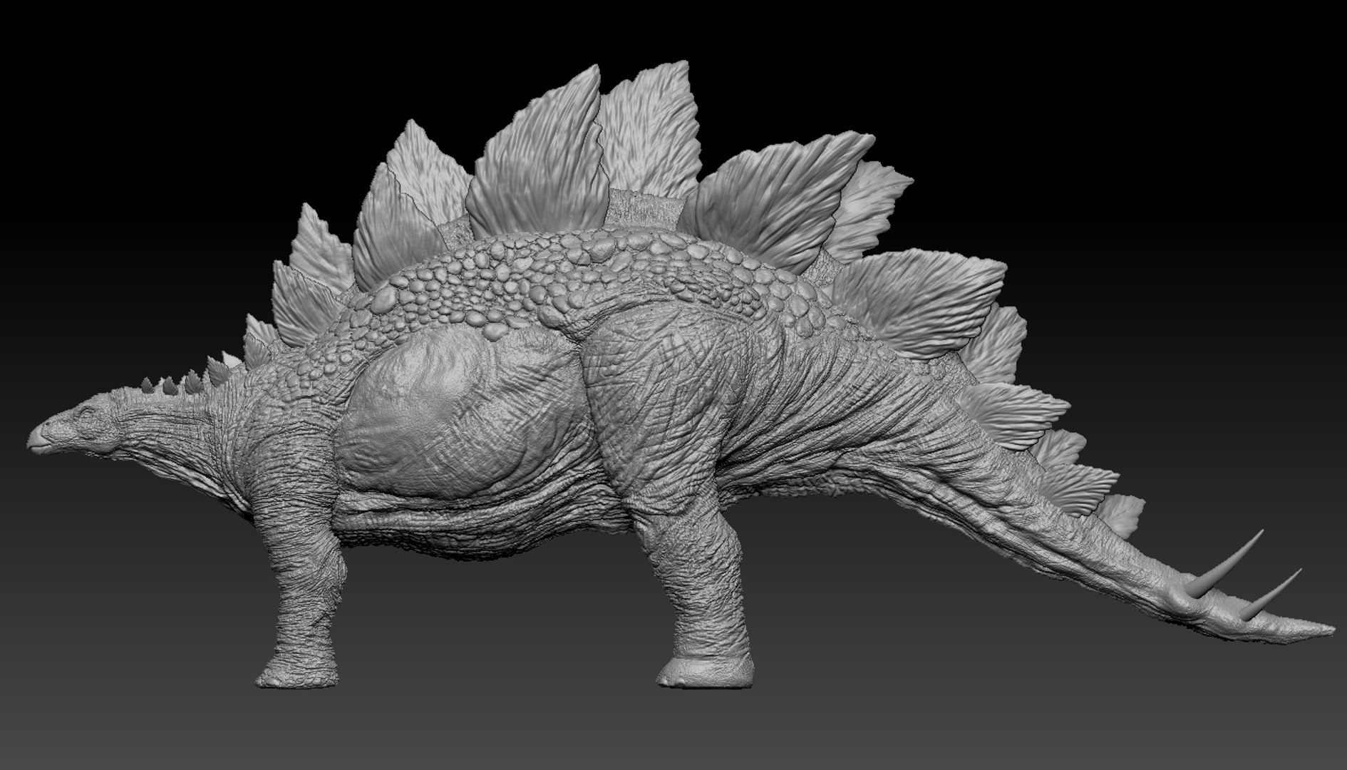 Stegosaurus Rigged Stego 3D Model - TurboSquid 1310852