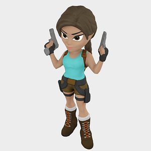3D Lara Croft - Movie Outfit V1 3D model rigged