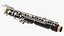 3D Woodwind Instrument Oboe Disassembled