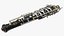 3D Woodwind Instrument Oboe Disassembled