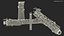 3D Woodwind Instrument Oboe Disassembled
