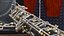 3D Woodwind Instrument Oboe Disassembled
