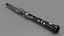 3D Woodwind Instrument Oboe Disassembled