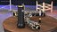 3D Woodwind Instrument Oboe Disassembled