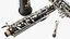 3D Woodwind Instrument Oboe Disassembled