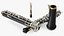 3D Woodwind Instrument Oboe Disassembled