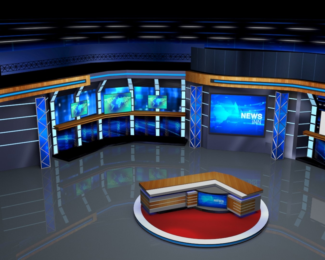 3d Virtual Set Program Model