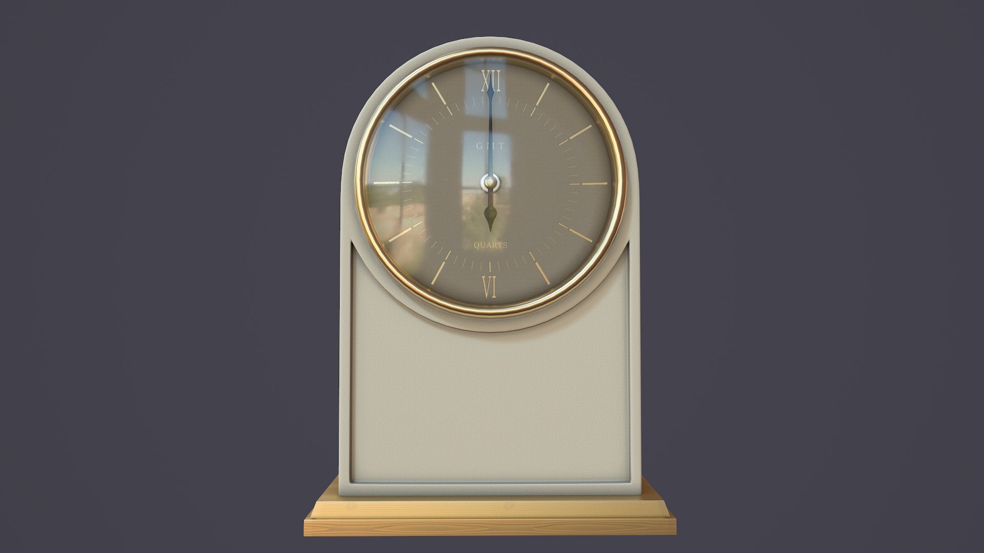 3D Mantle Clock - TurboSquid 1620945