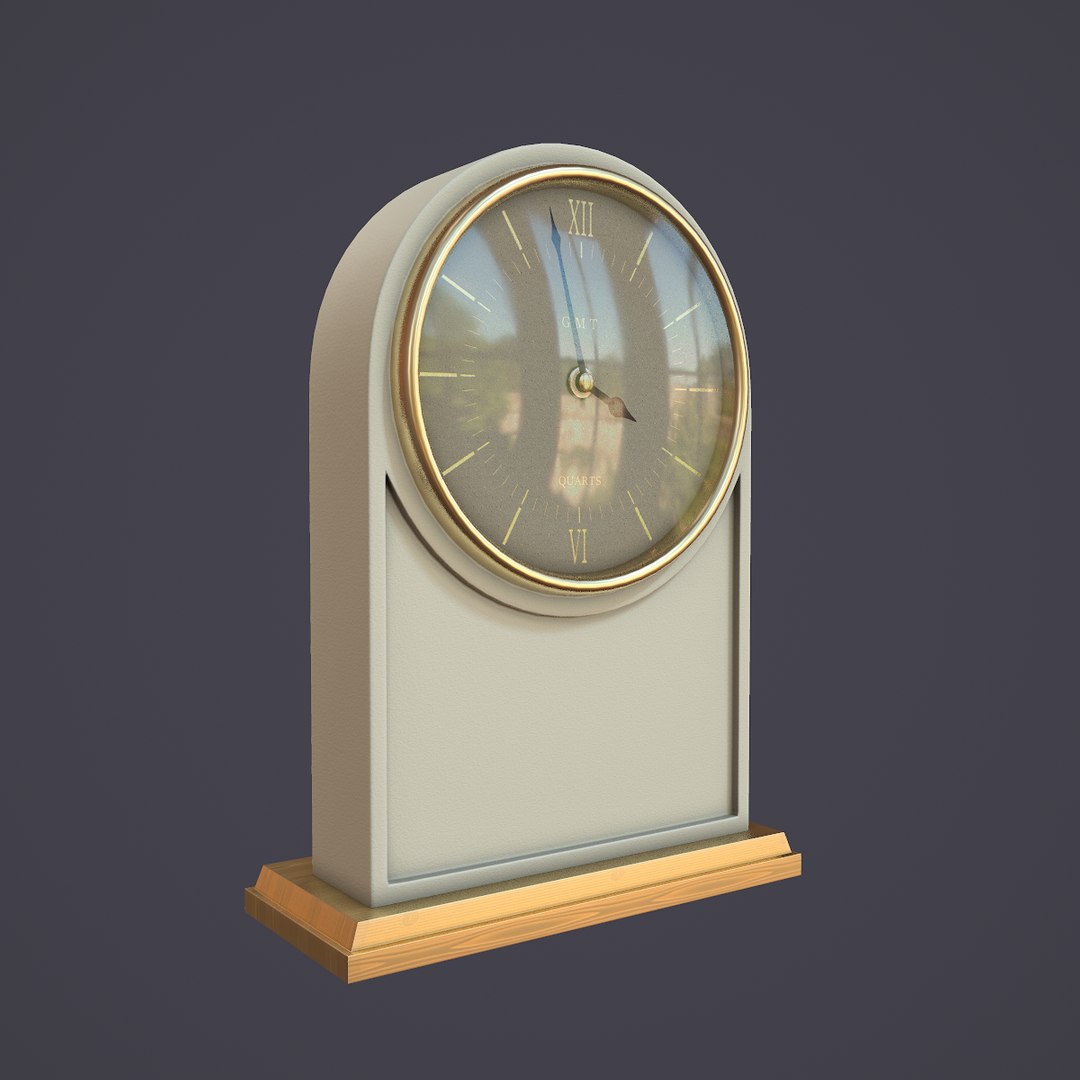 3D Mantle Clock - TurboSquid 1620945