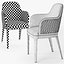 Margot quilted wood armchair