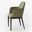 Margot quilted wood armchair
