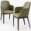 Margot quilted wood armchair