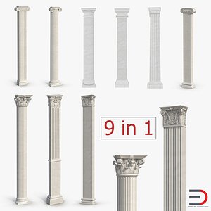 Pilasters 3D Models Collection 2