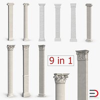 Pilasters 3D Models Collection 2