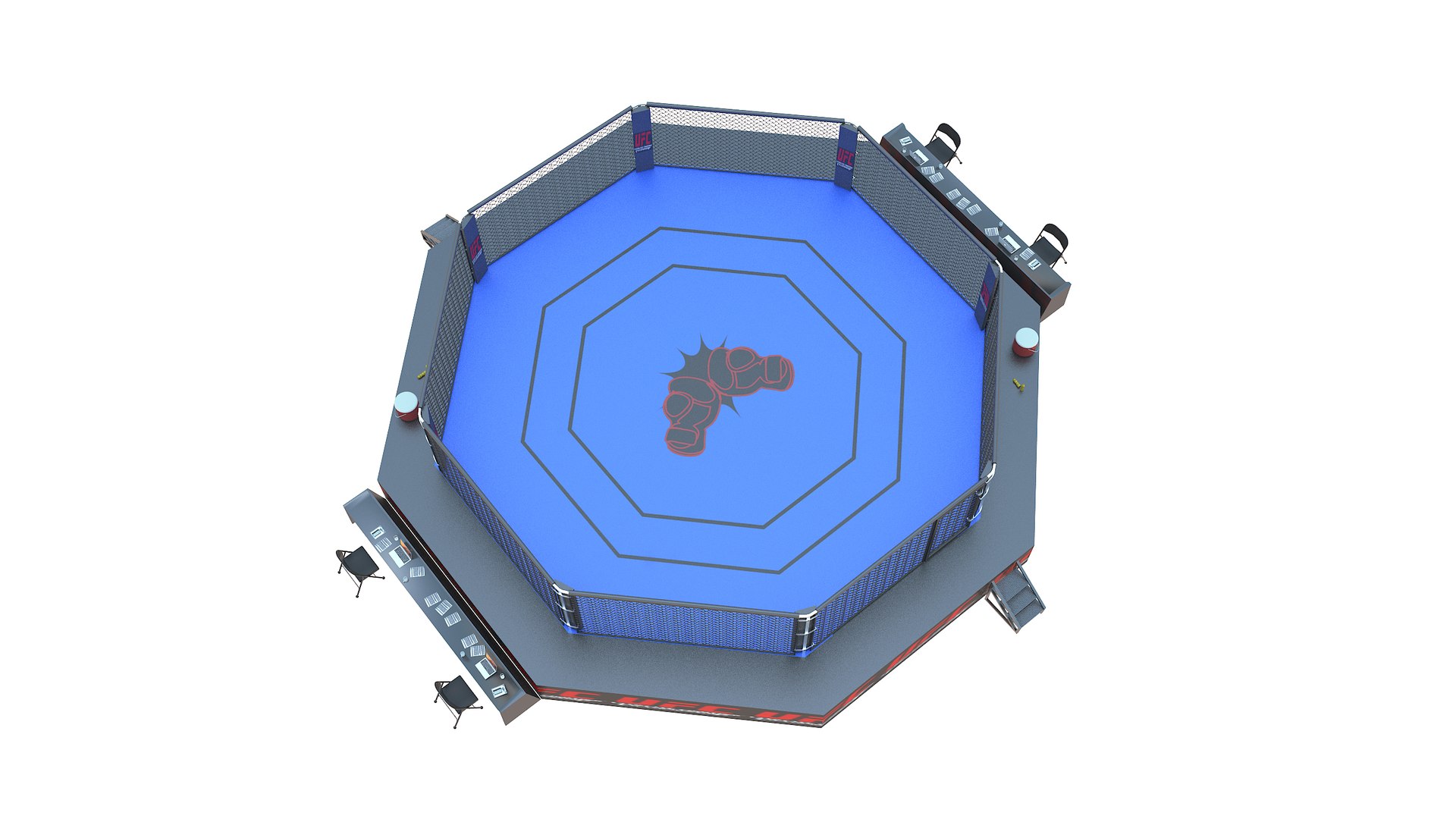 Ufc Octagon Ring 3D Model - TurboSquid 1575890