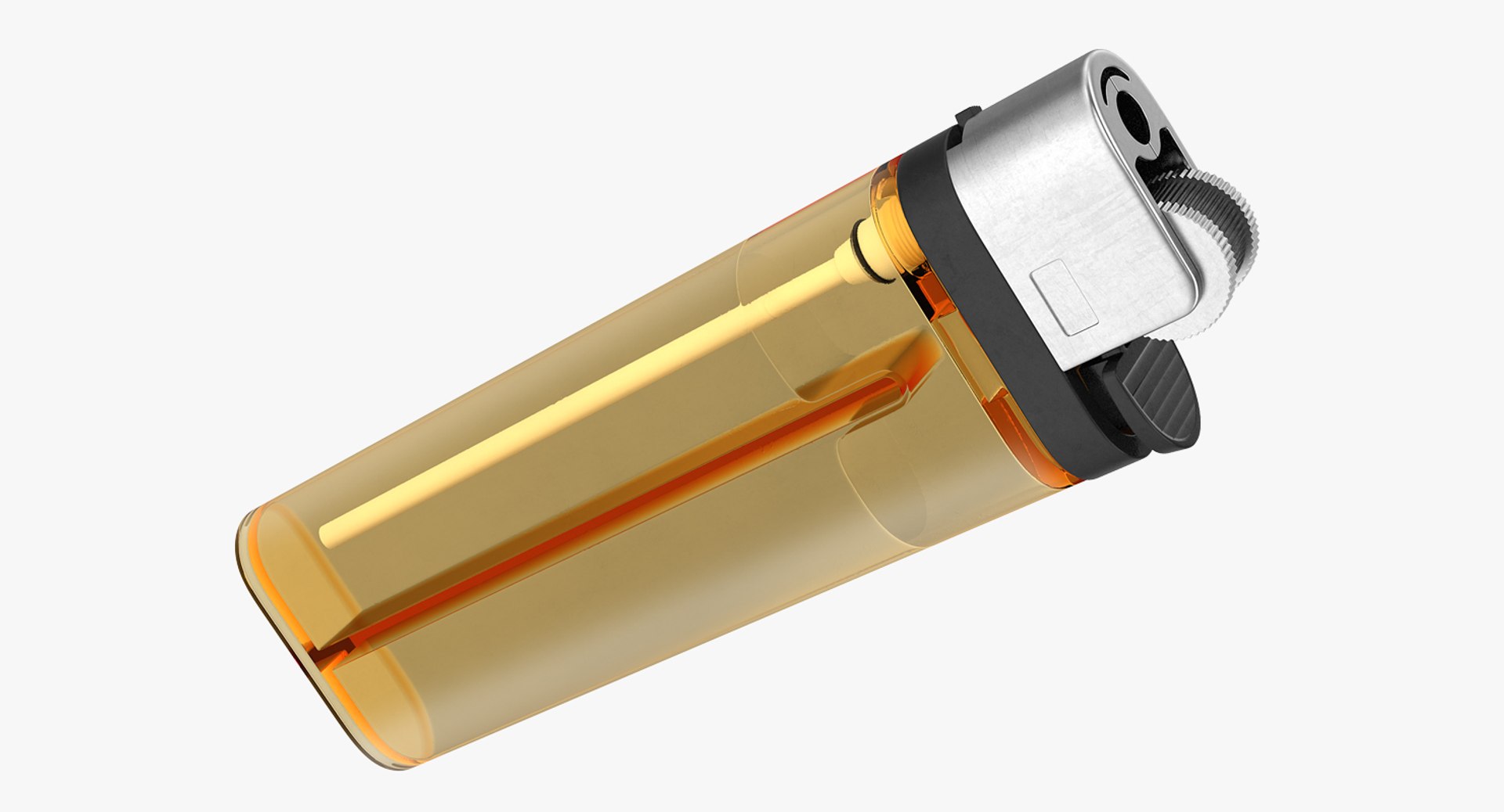 Disposable Transparent Gas Lighter Generic 3D model preview