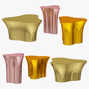 3D model Roche Bobois Triolet tables