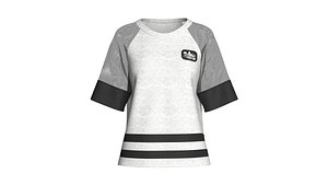 GIrls Raglan Top With Mash Sleeve