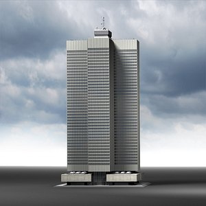 3d model montreal skyscraper place ville-marie