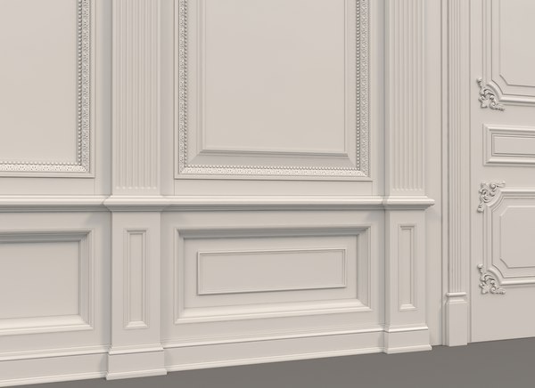 Classic wall decoration 3D model - TurboSquid 1679404