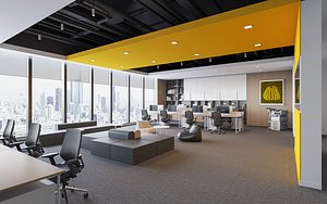 3D modern office model