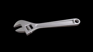 3D wrench tool industrial model