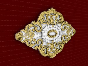 rosette decorative molding 3D model