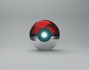 3D model Pokeball Realistic