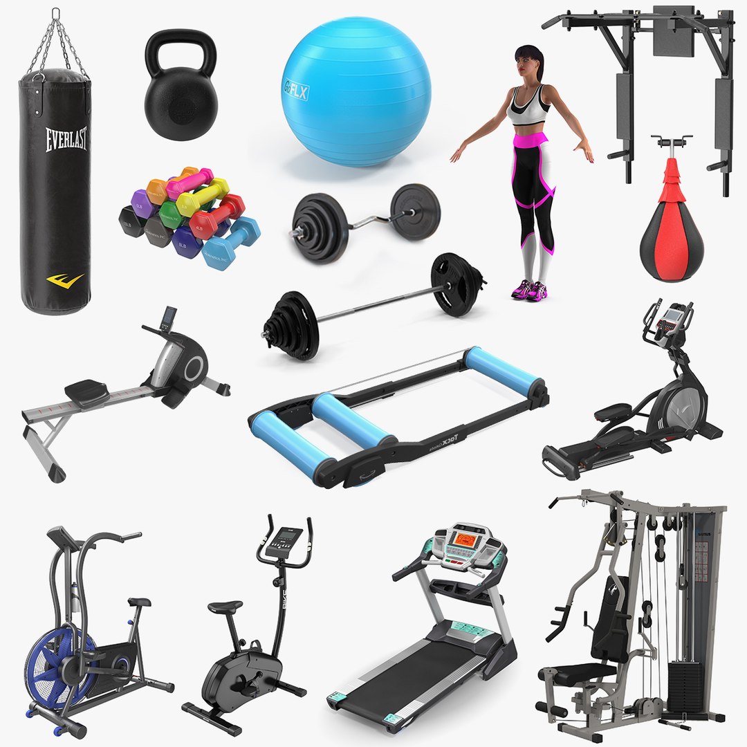 Gym Collection 6 3D model preview