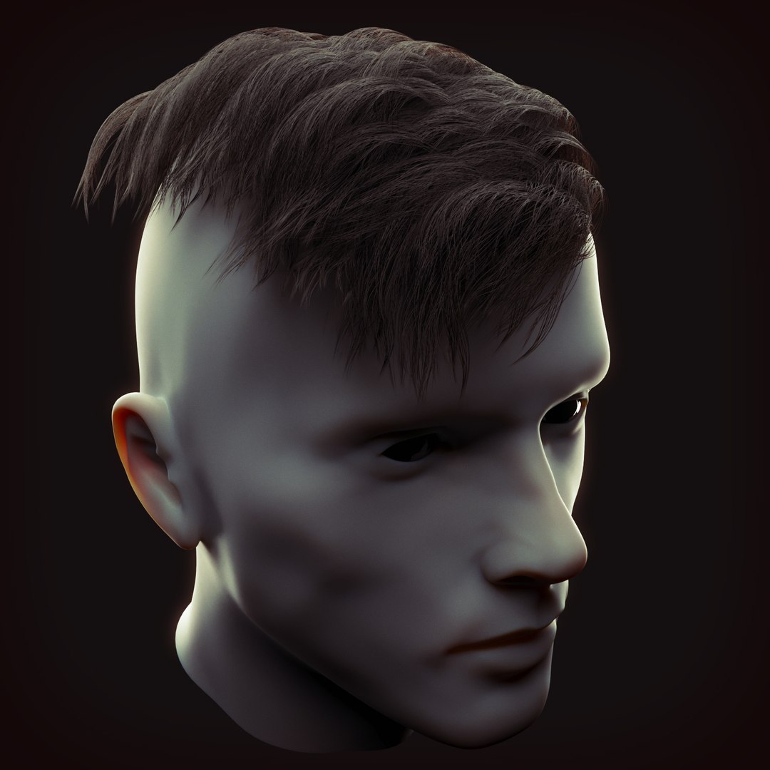 3d Undercut Hairstyle 1 Model Turbosquid 1493493 3865