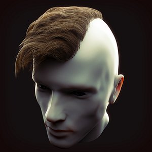 3D undercut hairstyle 1 model
