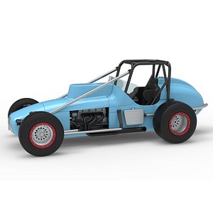 Dirt Silver Crown Champ car Scale 1 to 25