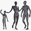 Colección de maniquíes negros manipulados para Cinema 4D