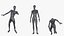 Colección de maniquíes negros manipulados para Cinema 4D
