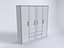 Saturn 4-Door Wardrobe Mirror 2-Drawers