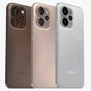 OPPO Reno 15 Pro All Colors 3D model