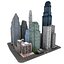 City Scene A-21082022-2 Low Poly 3D model